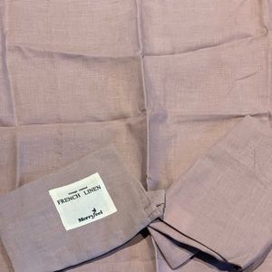 New Made in Italy  KING 100% Linen Duvet Cover & 2 King Shams Lavender MSRP $400